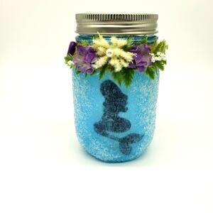 Lighted Mermaid Mason Jar